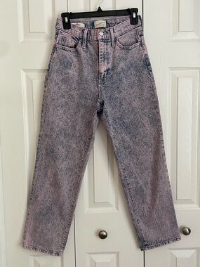 Universal Thread Pink Acid-Wash High-Rise Jeans